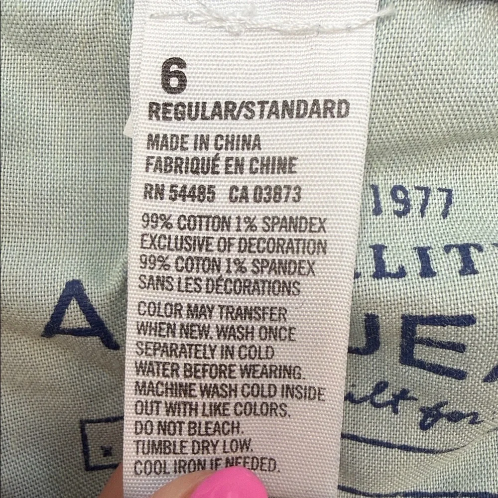 American Eagle Kick Boot Stretch Blue Jeans Sz 6 - Picture 11 of 11